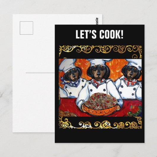 CARTE POSTALE DACHSHING (Devant / Derrière)