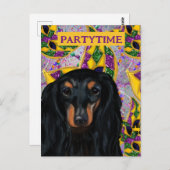 CARTE POSTALE DACHSHING (Devant / Derrière)