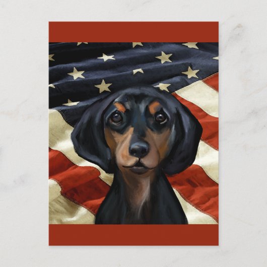 CARTE POSTALE DACHSHING (Devant)