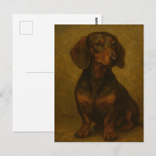 Carte Postale Dachshund (Devant / Derrière)