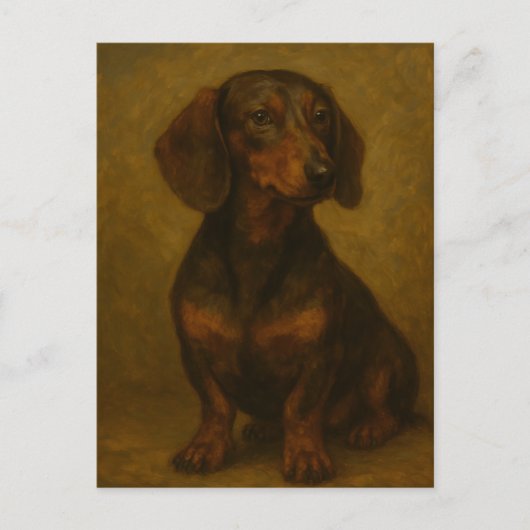 Carte Postale Dachshund (Devant)