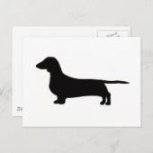 Carte Postale dachshund (Devant / Derrière)