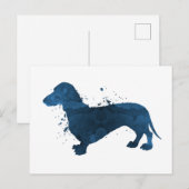 Carte Postale Dachshund (Devant / Derrière)