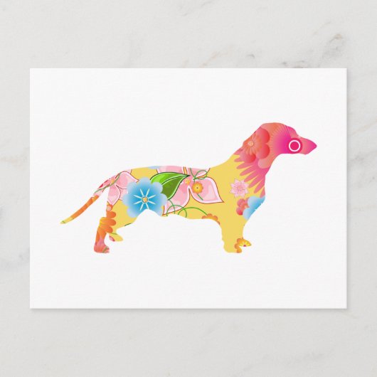 Carte Postale Dachshund (Devant)