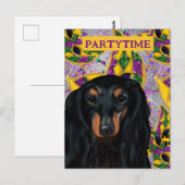 CARTE POSTALE DACHSHUND          (Devant / Derrière)
