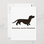 Carte Postale Dachshund (Devant / Derrière)