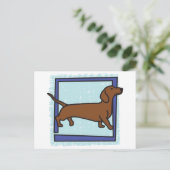 Carte Postale Dachshund (Debout devant)