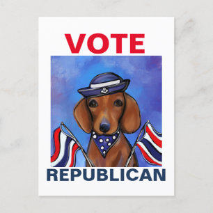 Carte Postale Dachshund  