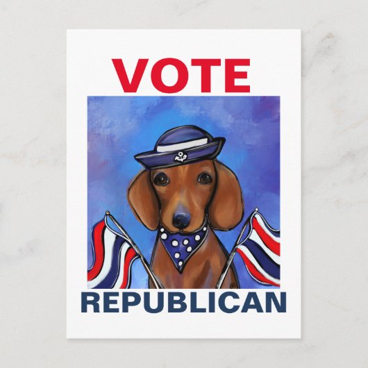 Carte Postale Dachshund (Devant)