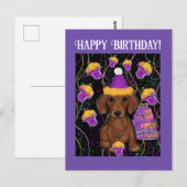 Carte Postale Dachshund (Devant / Derrière)