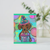 Carte Postale Dachshund       (Debout devant)