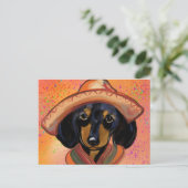 Carte Postale Dachshund Cinco de Mayo (Debout devant)