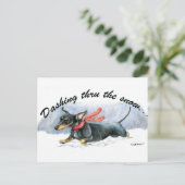 Carte postale Dachshund Dog Art (Debout devant)