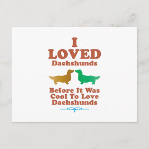 Carte Postale Dachshund Longhhair