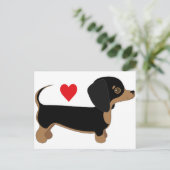Carte Postale Dachshund Love (Debout devant)