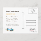 Carte Postale Dachshund Nouveau Chiot Social (Dos)