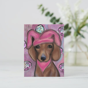 Carte Postale Dachshund ou teckel