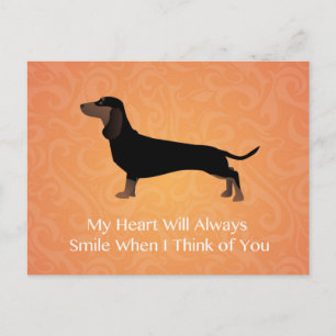 Carte Postale Dachshund - Penser à votre design
