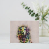 Carte Postale Dachshund Puppy Paint (Debout devant)
