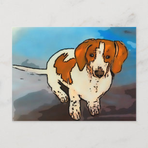 Carte Postale Dachshund Saucisse Chien Animal de c