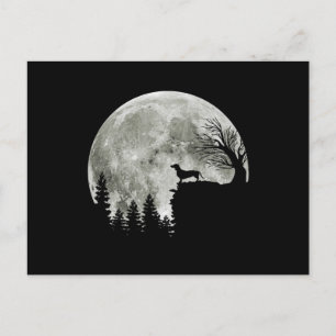 Carte Postale Dachshund Se Trouvant Au Lune De Montagne Hallowee