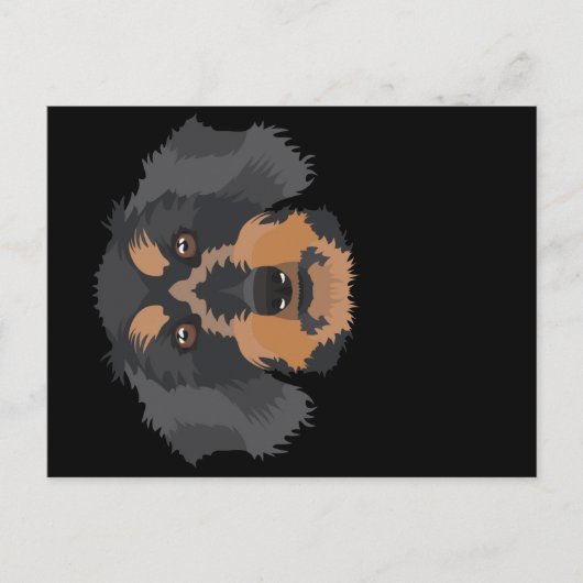 Carte Postale Dachshund souriant (Devant)