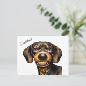 Carte Postale Dachshund Tattoo (Debout devant)