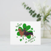 Carte Postale Dachshunds Saint-Patrick (Debout devant)