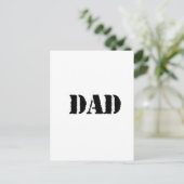 Carte Postale DAD fête des pères simple cadeau (Debout devant)