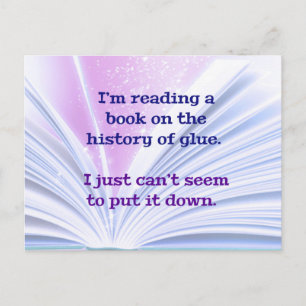 Carte Postale DAD JOKE : Je lis un livre sur l'histoire de...