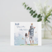 Carte Postale Dad You Are My Hero (Debout devant)