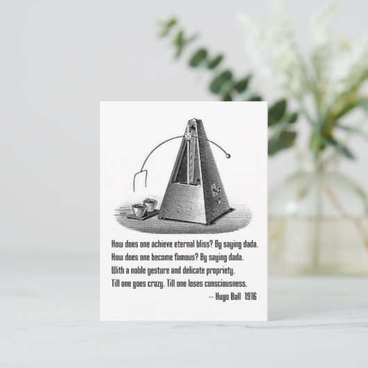 Carte Postale Dada défini (Debout devant)