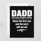 Carte Postale dadd - papes contre filles datant drôle (Devant / Derrière)