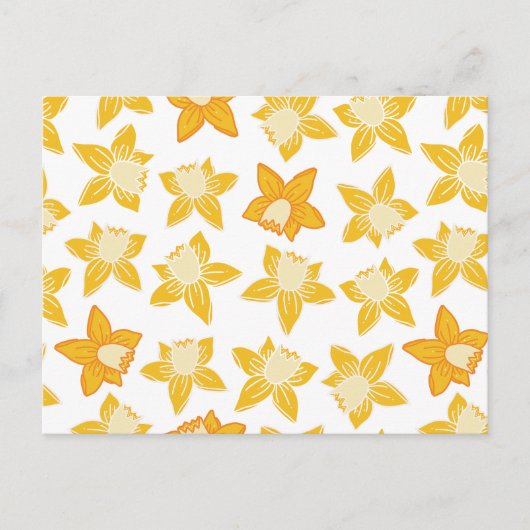 Carte Postale Daddodil jaune printemps (Devant)