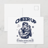 CARTE POSTALE DADDY CHEER UP GREETING CARD (Devant / Derrière)