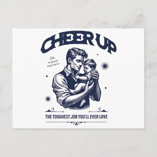 CARTE POSTALE DADDY CHEER UP GREETING CARD (Devant)