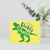 Carte Postale Daddy Saurus T-Rex Silhouette (Debout devant)