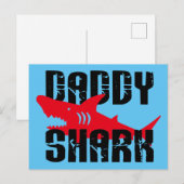 Carte Postale Daddy Shark Worn Graphic (Devant / Derrière)