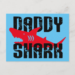 Carte Postale Daddy Shark Worn Graphic