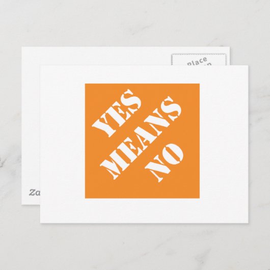 Carte Postale Dadismes Oui Signifie Non (Devant / Derrière)