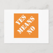 Carte Postale Dadismes Oui Signifie Non (Devant)