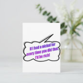 Carte Postale Dadismes, si j'avais un nickel (Debout devant)