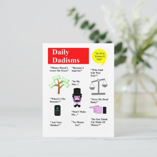 Carte postale Dadisms Quotidiens (Debout devant)