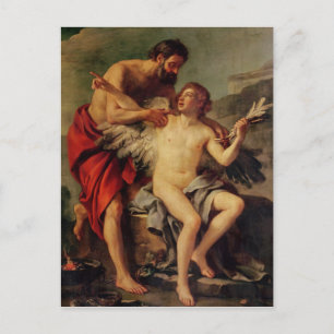 Carte Postale Daedalus Attaching Icarus' Wings, c.1754