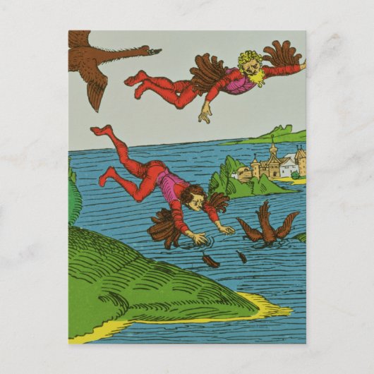 Carte Postale Daedalus et Icarus, XVe siècle (Devant)