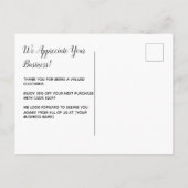 Carte postale d'affaires Logo Tropical Merci (Dos)