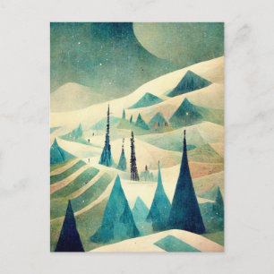 Carte postale d'affaires rétro Logo Business Noël 