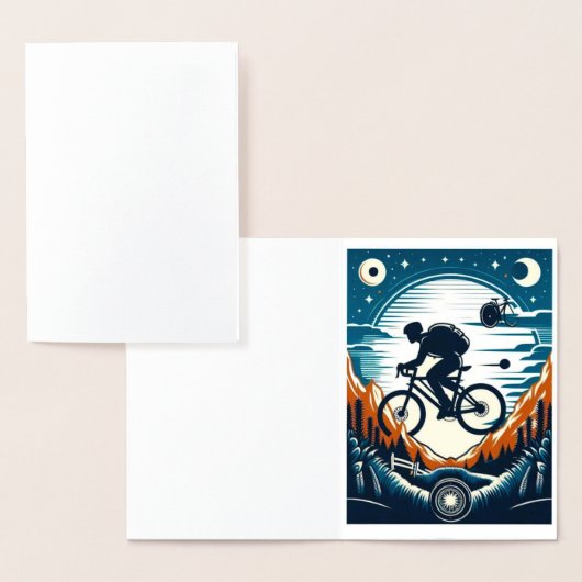 Carte postale d'affiche de bicyclette (Affichage)