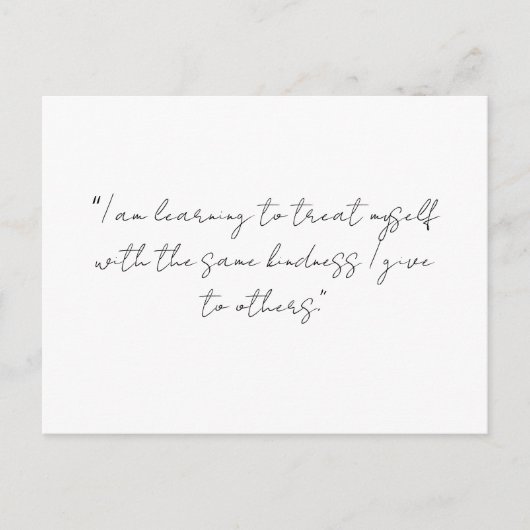 Carte postale d'affirmation d'amour de soi | Posit (Devant)