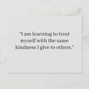 Carte postale d'affirmation d'amour-propre   Posit